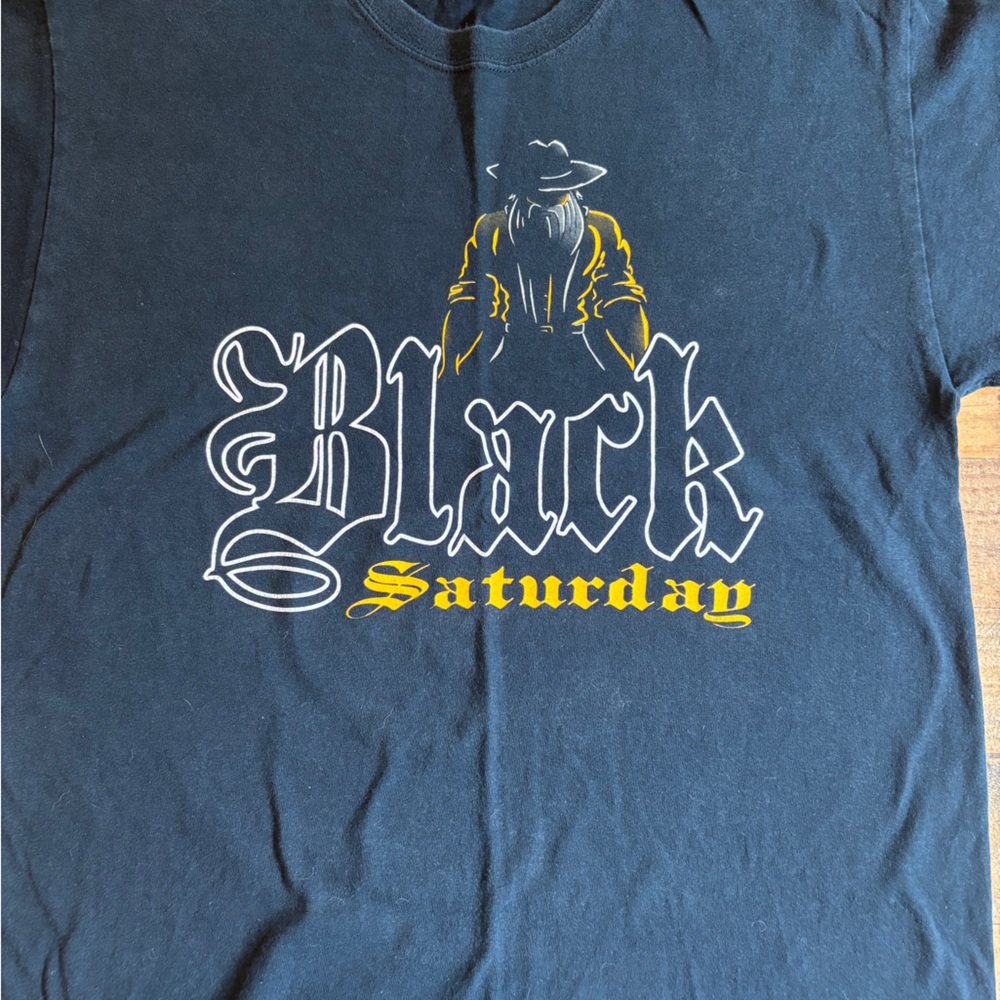 Gildan Navy T-Shirt with White Graphic